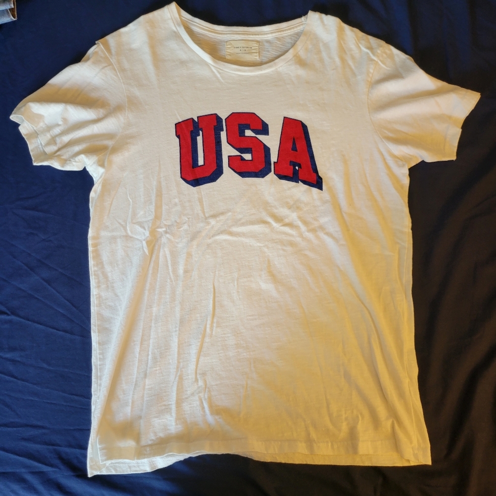 White USA Cotton On T-Shirt